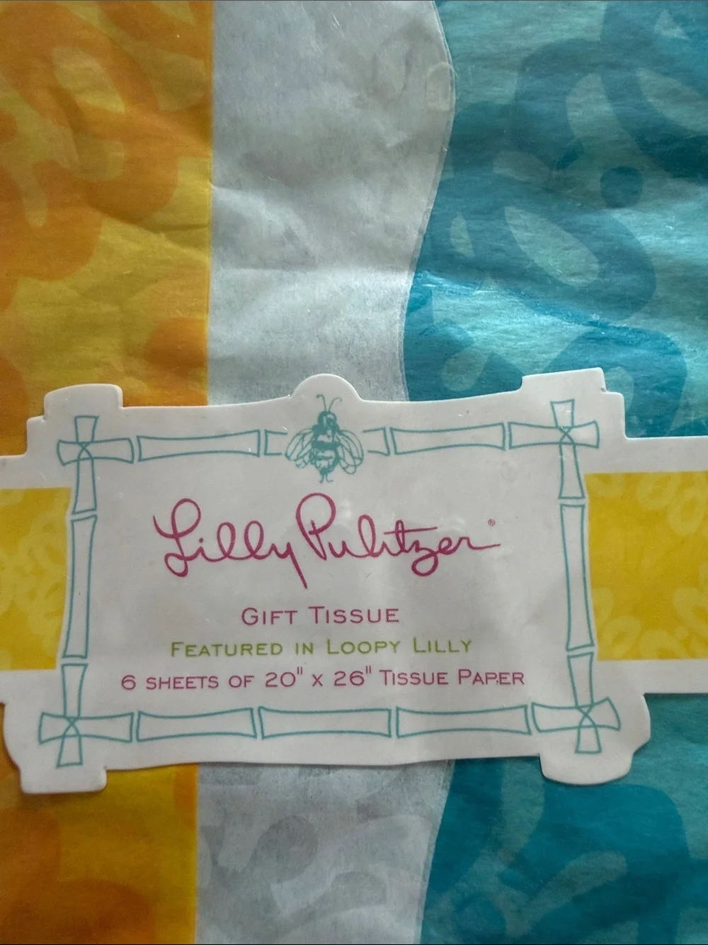 Lilly Pulitzer Gift Tissue Paper Loopy Lilly party gift shower hostess